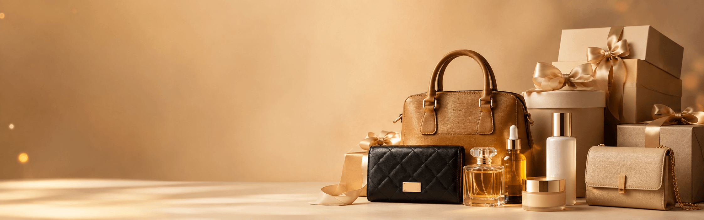 Free Holiday Warm Luxury Products Banner for eCommerce storefronts
